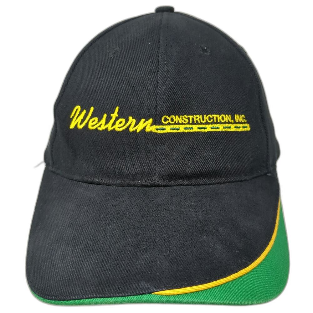 Legend Baseball Cap Black Green One Size Western Construction Inc Hat Strapback